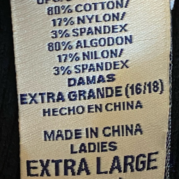 ⭐3/$21 XL Ribbed stretchy sweater [Faded Glory] black short-sleeved V-neck - Picture 12 of 14